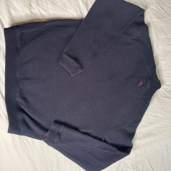 Tommy Bahama Sweater Mens Large Black Reversible Mock Neck 1/4 Zip Pullover Golf - Picture 7 of 7